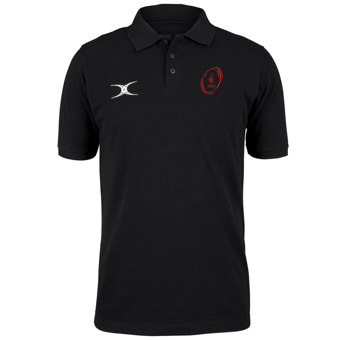 gilbert-rugby-quest-polo-senior-army-rugby-union-nera image 1