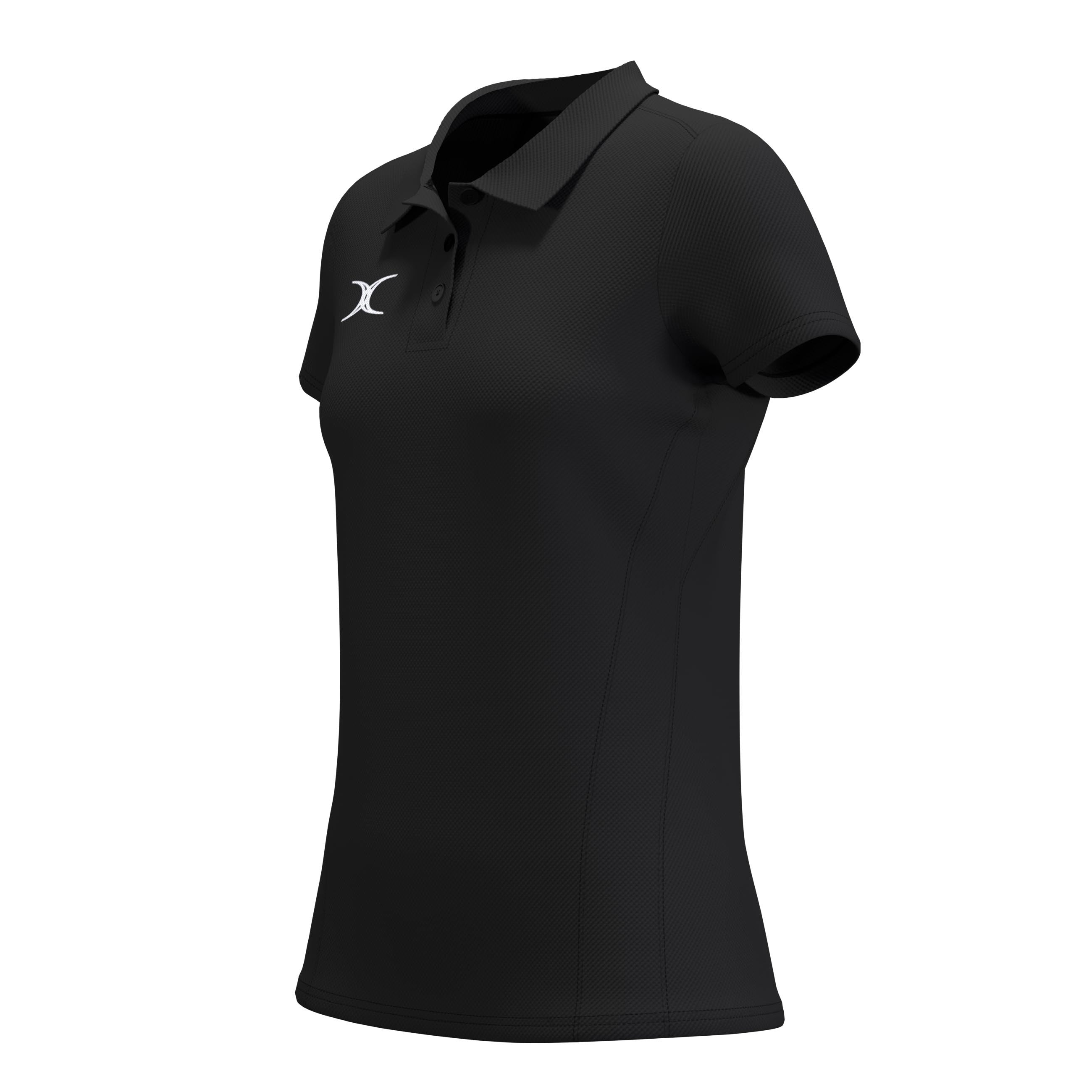 gilbert-rugby-atom-polo-manica-corta-donna-nero-blu-navy-bianco image 5