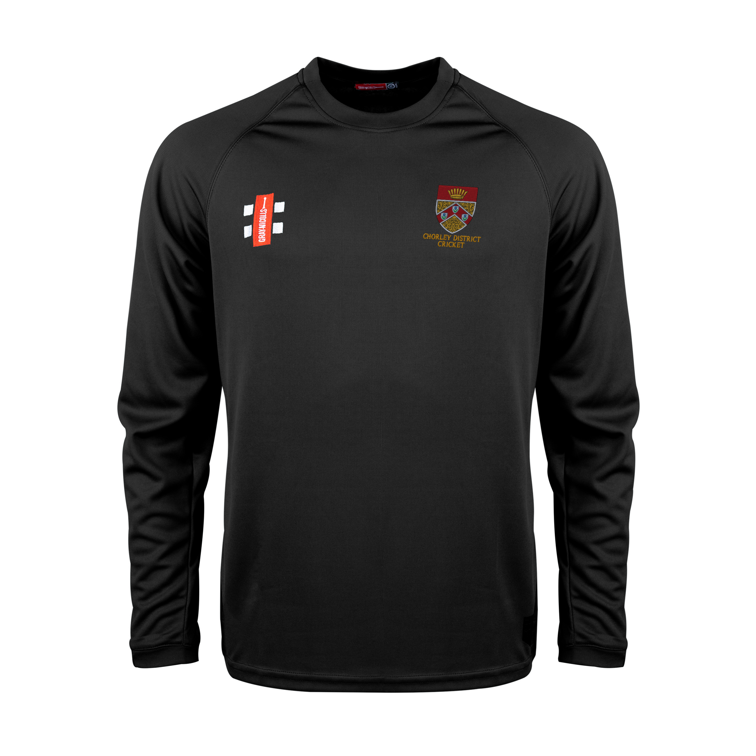 gray-nicolls-matrix-v2-maglia-manica-lunga-junior-chorley-district-cc-nero image 1