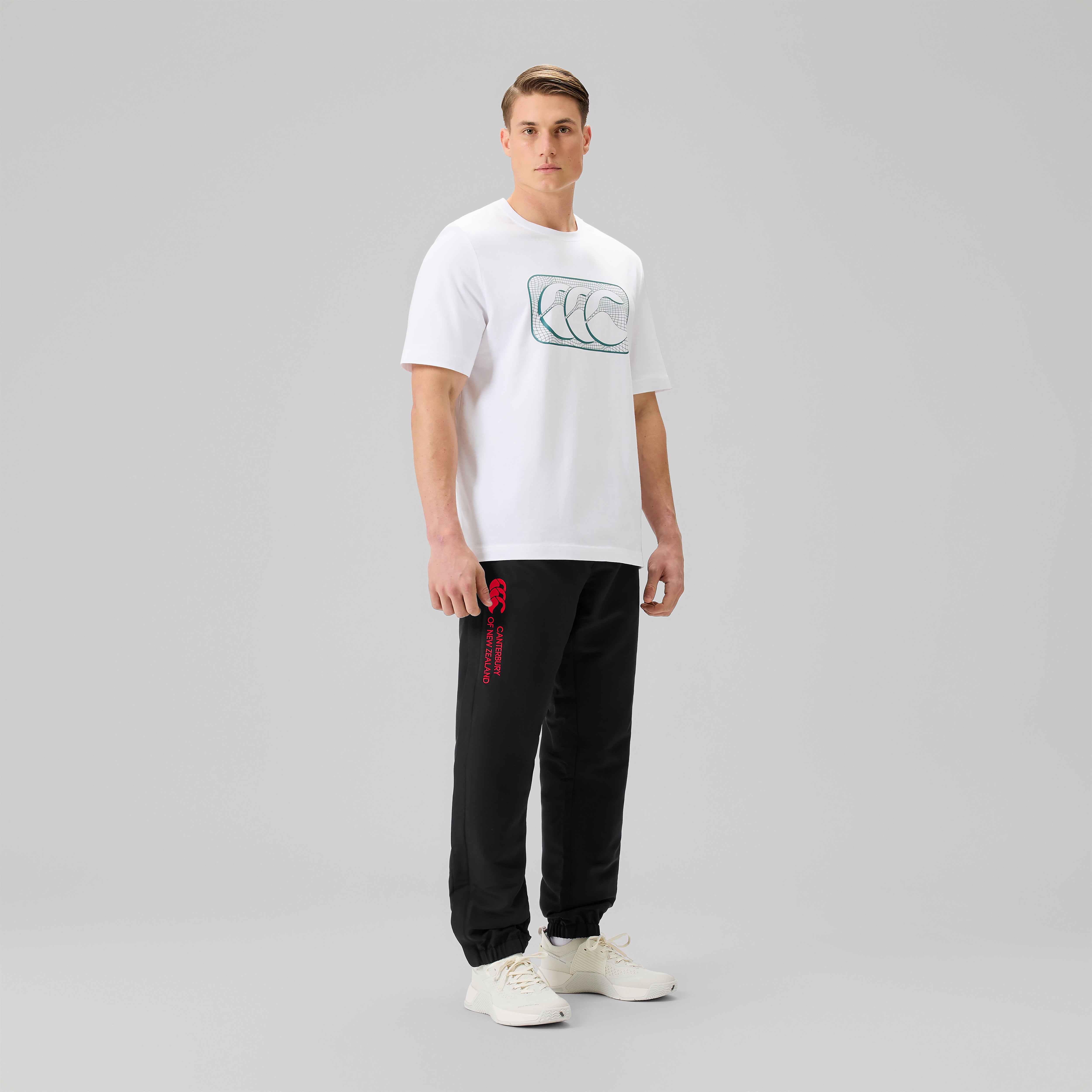 canterbury-fundamentals-pantalone-tuta-stadium-uomo-nero-rosso image 2