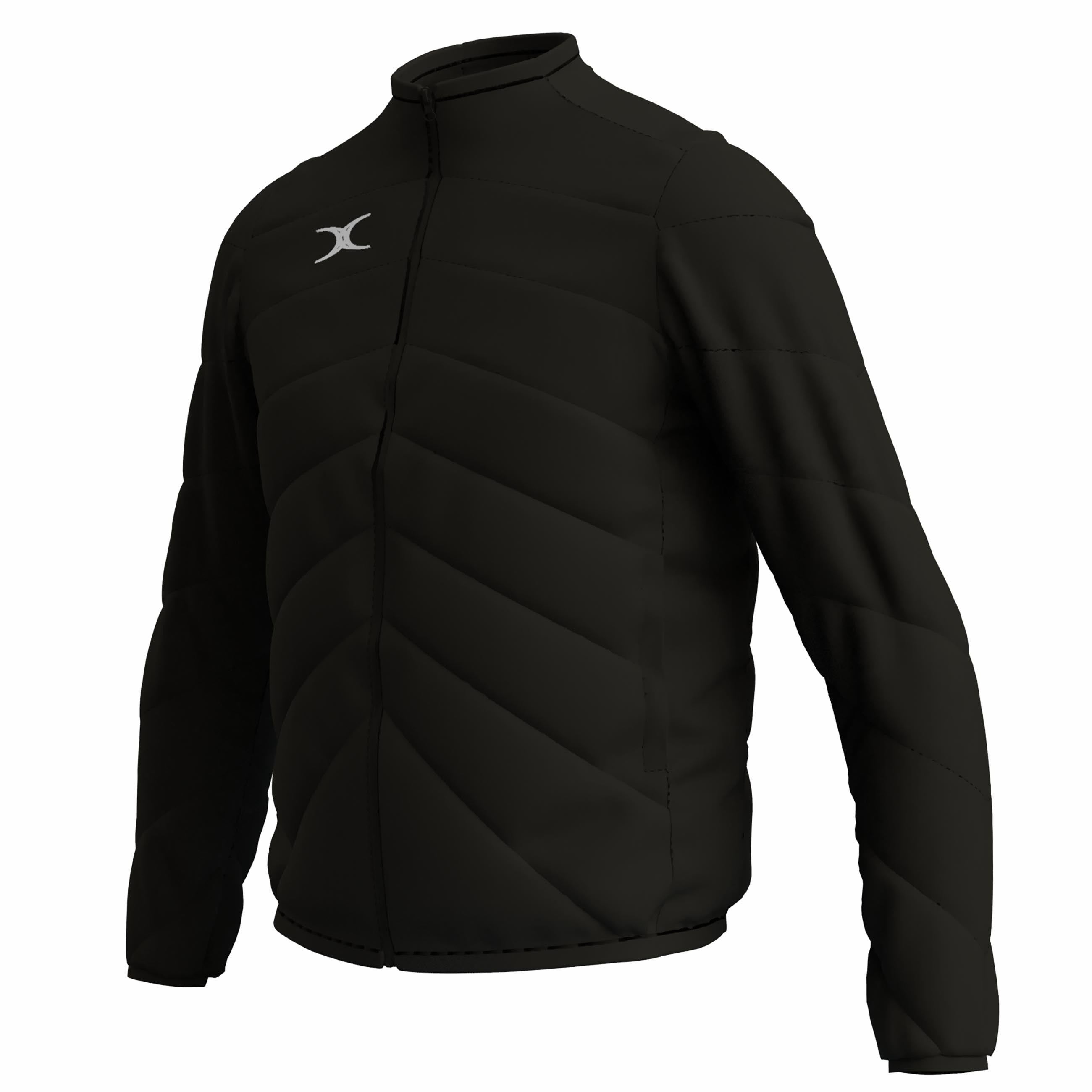 gilbert-rugby-gts-giacca-full-zip-uomo-nero-blu-navy image 5