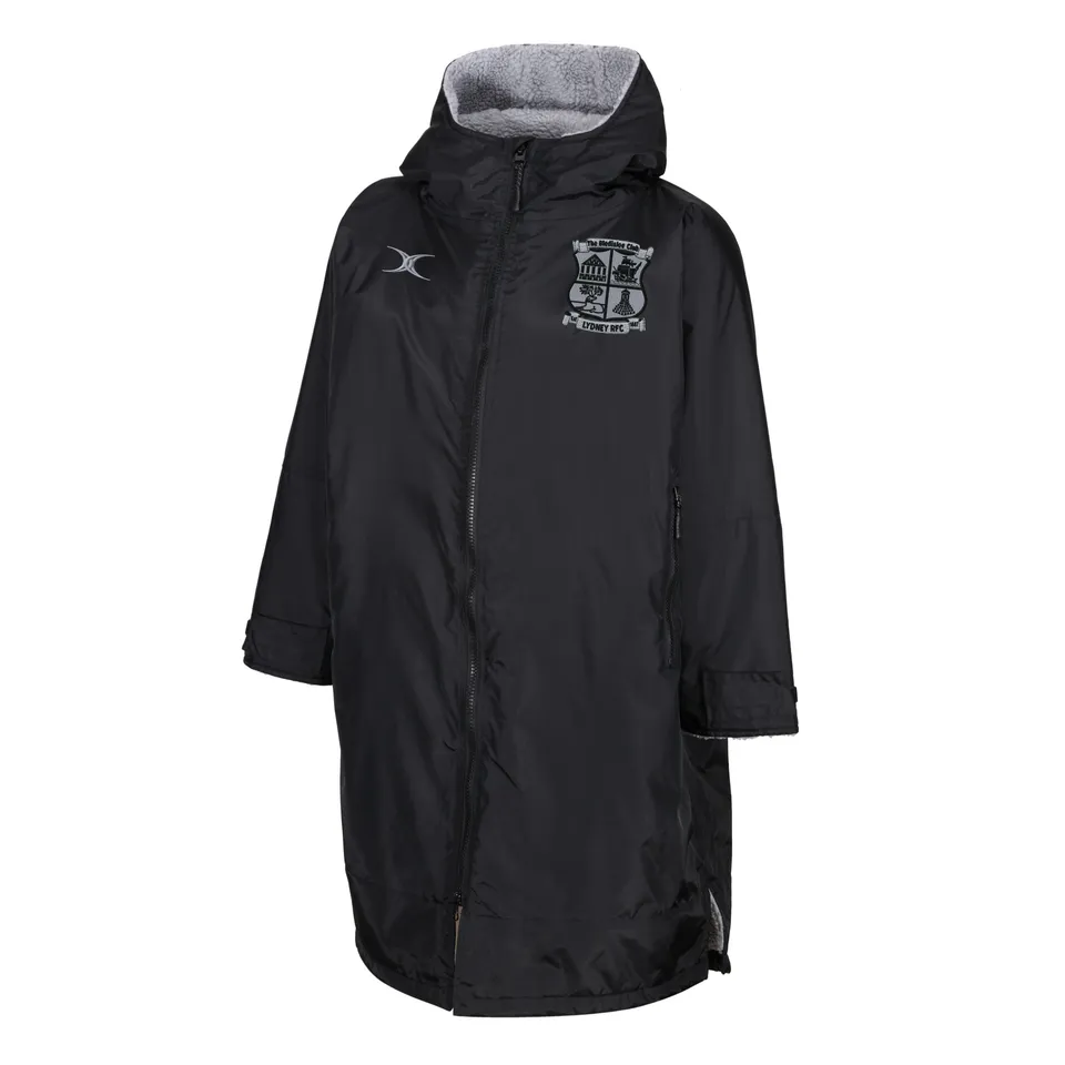 gilbert-rugby-lydney-rfc-senior-all-weather-change-robe-jacket-nera image 1
