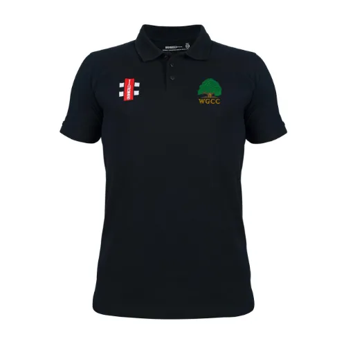 gray-nicolls-wisborough-green-cc-senior-velocity-polo-manica-corta-nera image 1