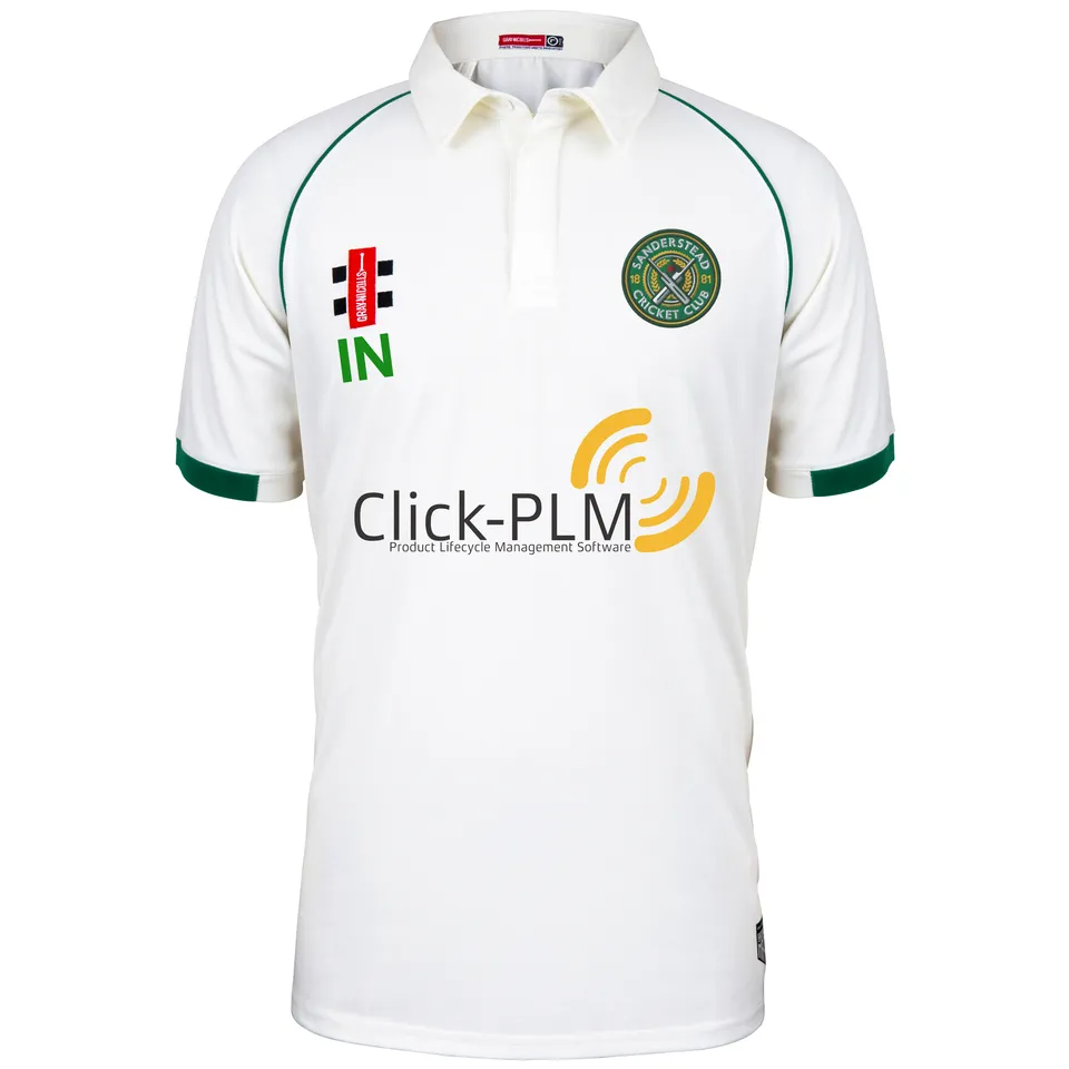 gray-nicolls-matrix-v2-sanderstead-cc-maglia-cricket-manica-corta-junior-avorio- image 1