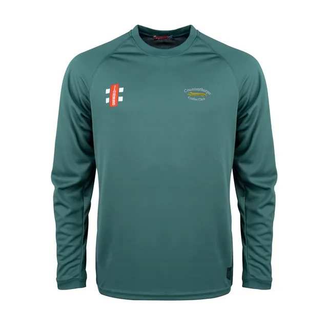 gray-nicolls-matrix-v2-maglia-manica-lunga-junior-countesthorpe-cc-verde image 1