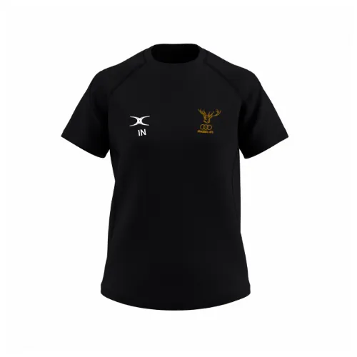 gilbert-rugby-bracknell-rfc-gts-t-shirt-donna-nera-manica-corta image 1