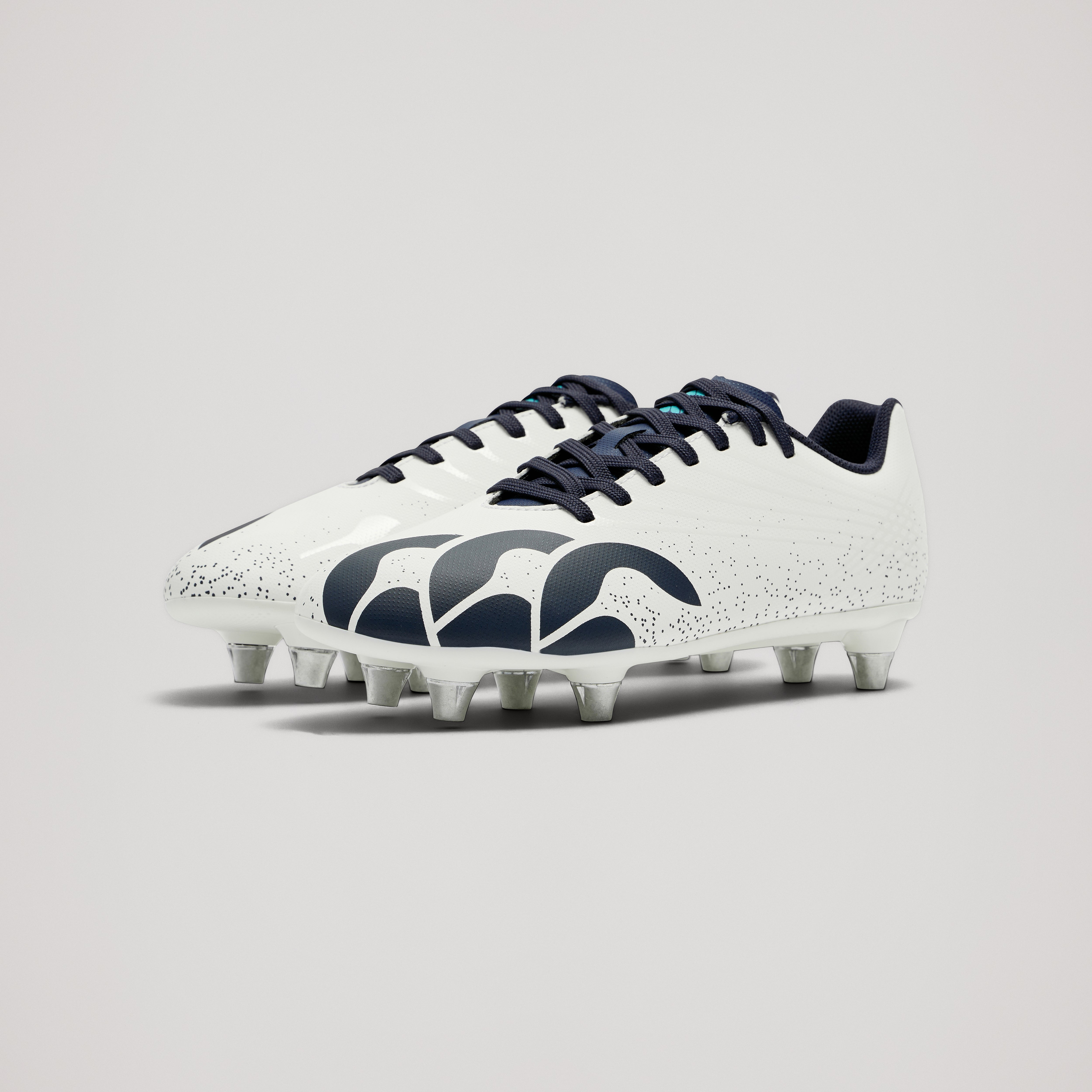 canterbury-junior-stampede-groundbreak-team-sg-white-scarpe-rugby-junior-tacchet image 4