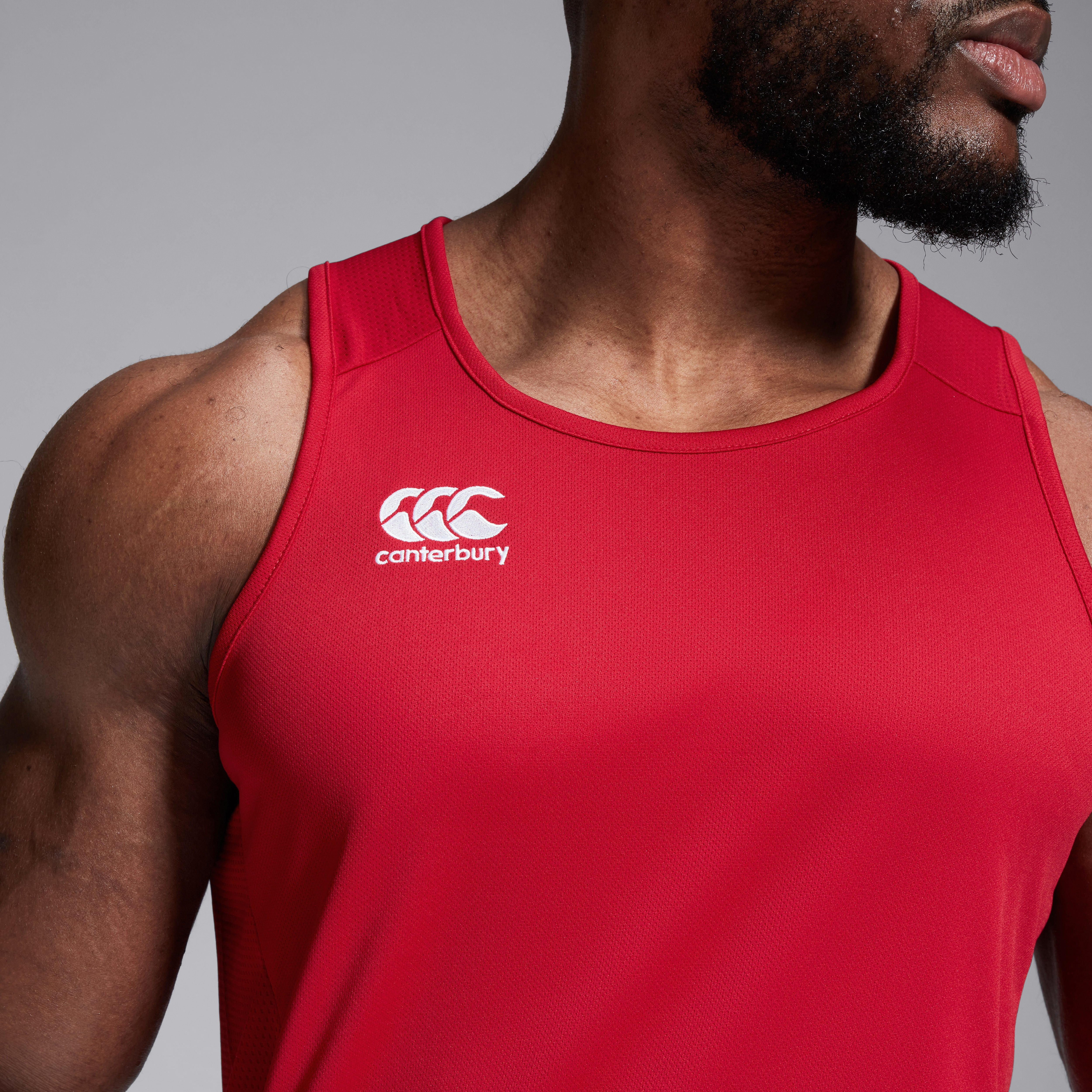 canterbury-club-dry-singlet-canotta-uomo-rossa image 7
