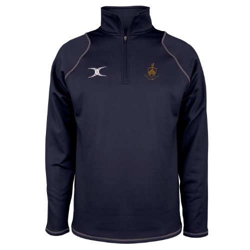 gilbert-rugby-quest-pile-1-4-zip-bambino-dark-navy-old-crossleyans-rufc image 1
