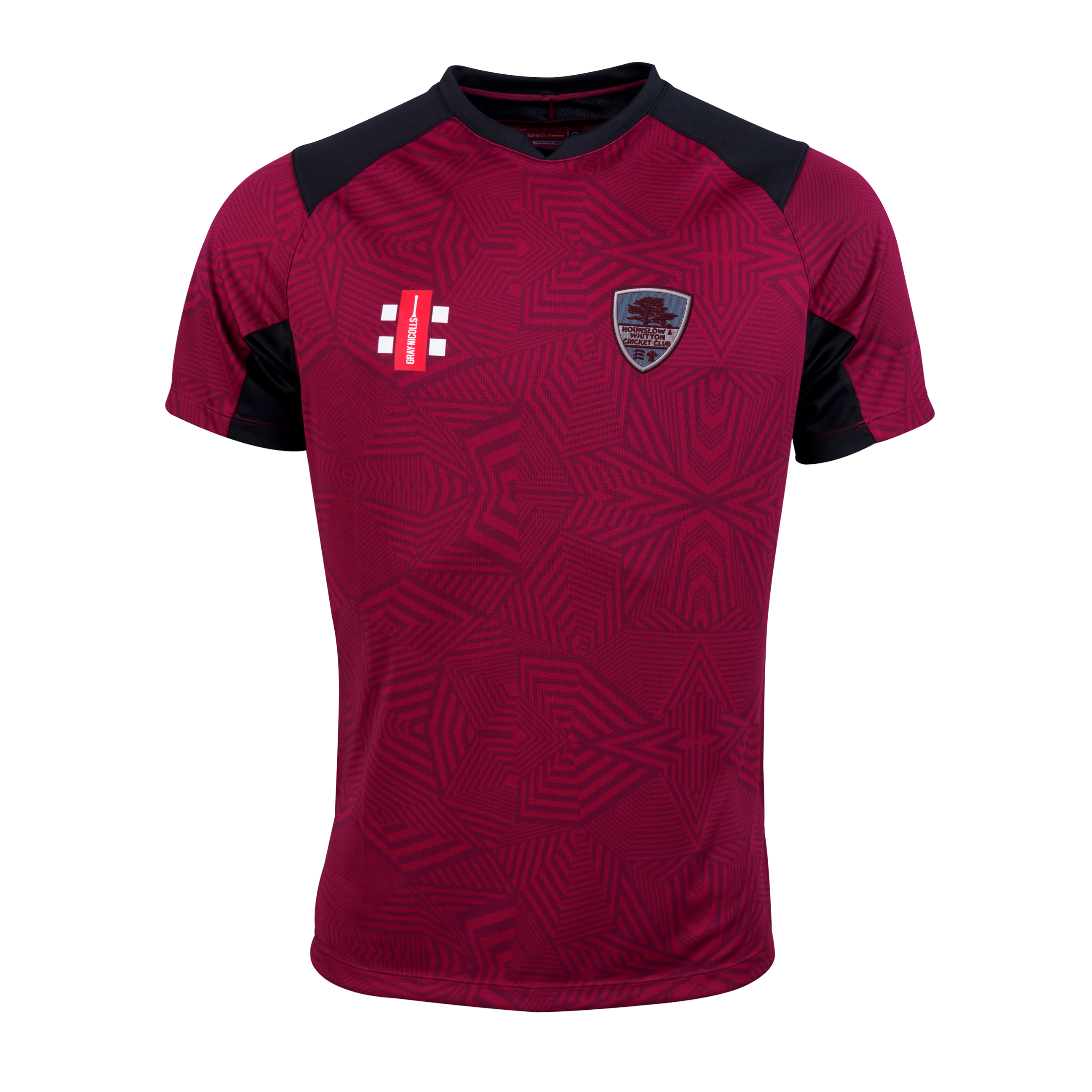 gray-nicolls-pro-performance-v2-maglia-cricket-junior-hounslow-whitton-granata-n image 1