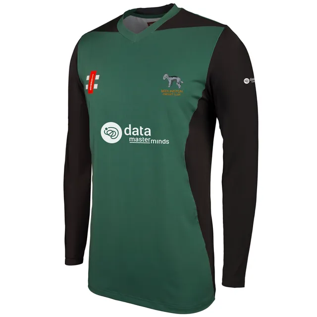 gray-nicolls-pro-performance-t20-maglia-cricket-manica-lunga-bambino-verde-nero image 1