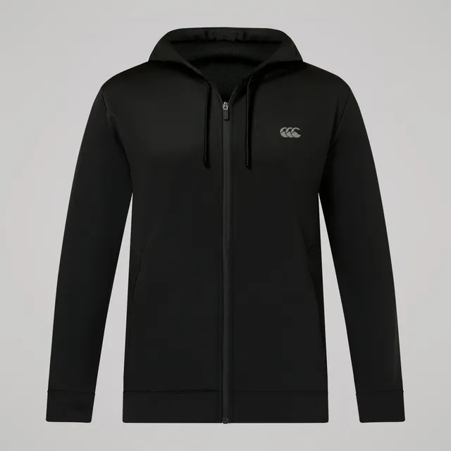 canterbury-tempo-felpa-con-cappuccio-full-zip-uomo-nero image 1