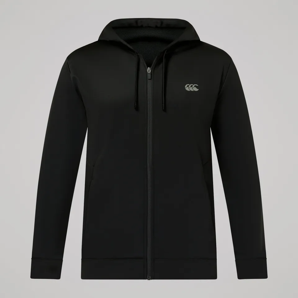 canterbury-tempo-felpa-con-cappuccio-full-zip-uomo-nero image 1