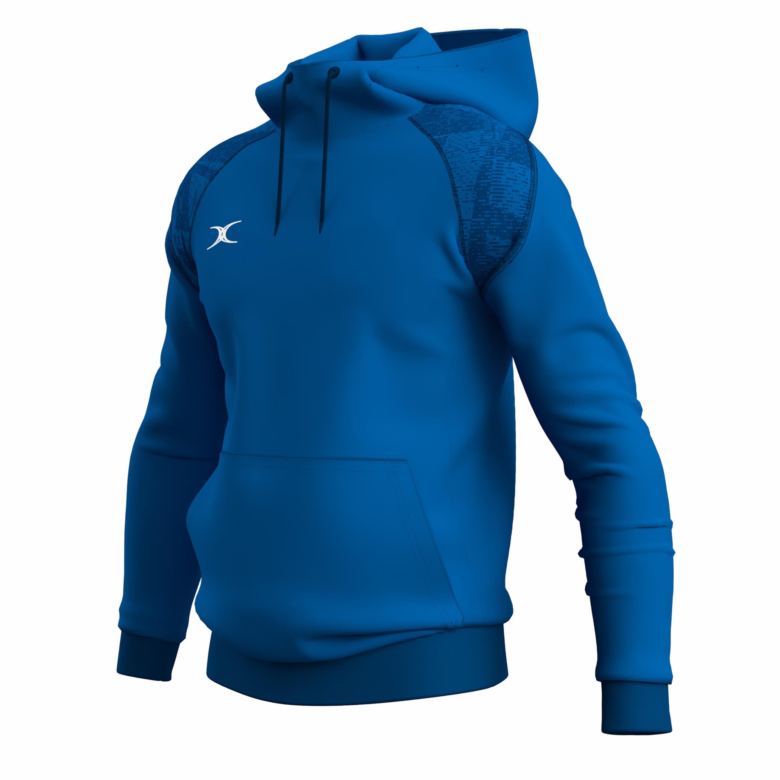 gilbert-rugby-gts-felpa-con-cappuccio-tecnica-uomo-nero-navy-rosso-royal image 6