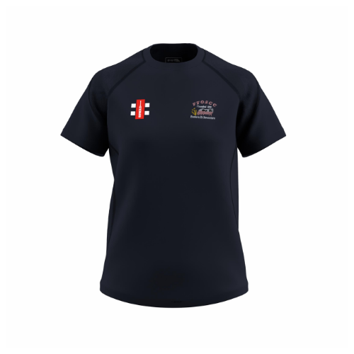 gray-nicolls-follies-farm-old-spots-gts-t-shirt-donna-manica-corta-blu-navy image 1