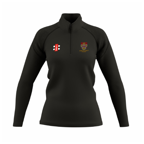 gray-nicolls-gts-pile-1-4-zip-donna-nero-chorley-district-cc image 1