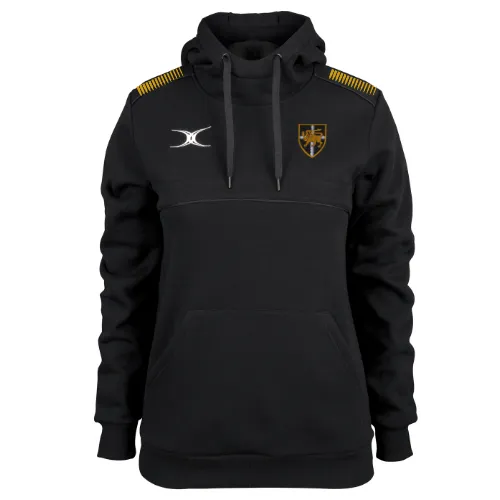 gilbert-rugby-esher-rfc-photon-felpa-con-cappuccio-donna-nero image 1