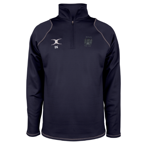 gilbert-rugby-quest-pile-1-4-zip-dunfermline-rfc-bambino-blu-navy-scuro image 1