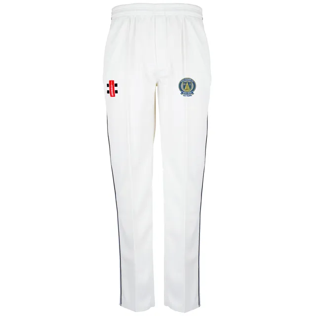gray-nicolls-hall-bower-cc-junior-matrix-v2-pantaloni-cricket-avorio-navy image 1