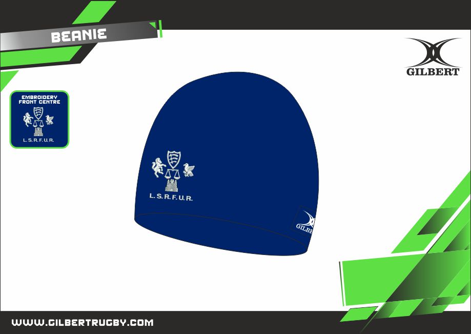 gilbert-rugby-pro-berretto-beanie-london-society-referees-blu-navy image 2