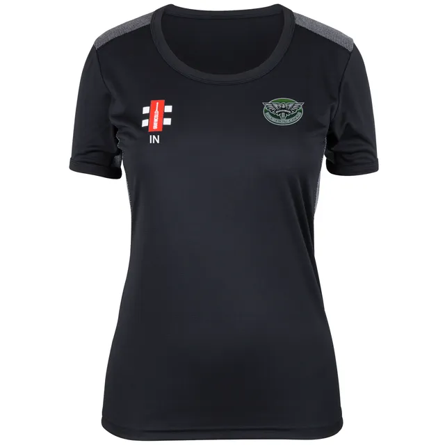 gray-nicolls-ipscol-cc-donna-maglietta-pro-performance-manica-corta-nera image 1