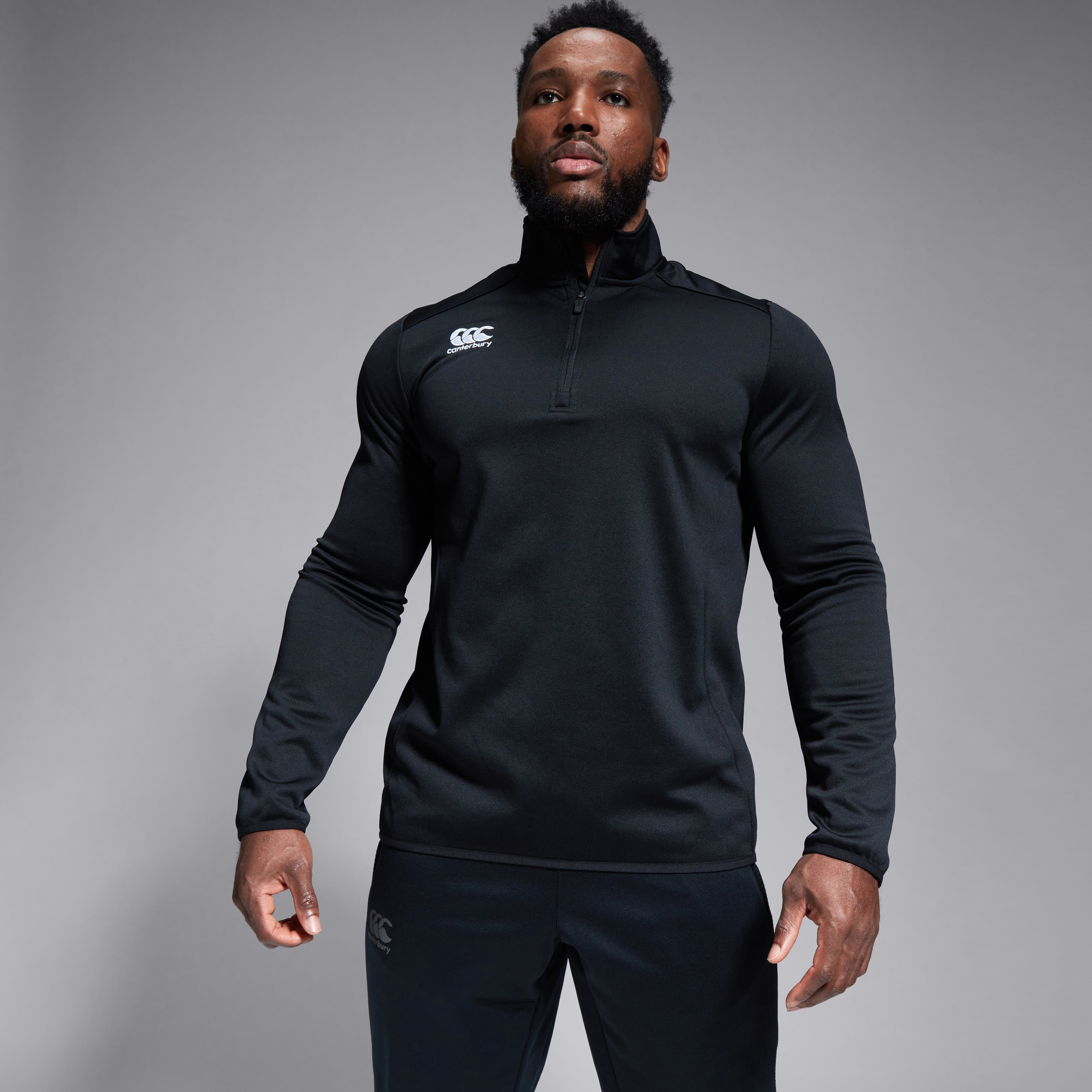 canterbury-club-maglia-training-1-4-zip-midlayer-nera-uomo image 4