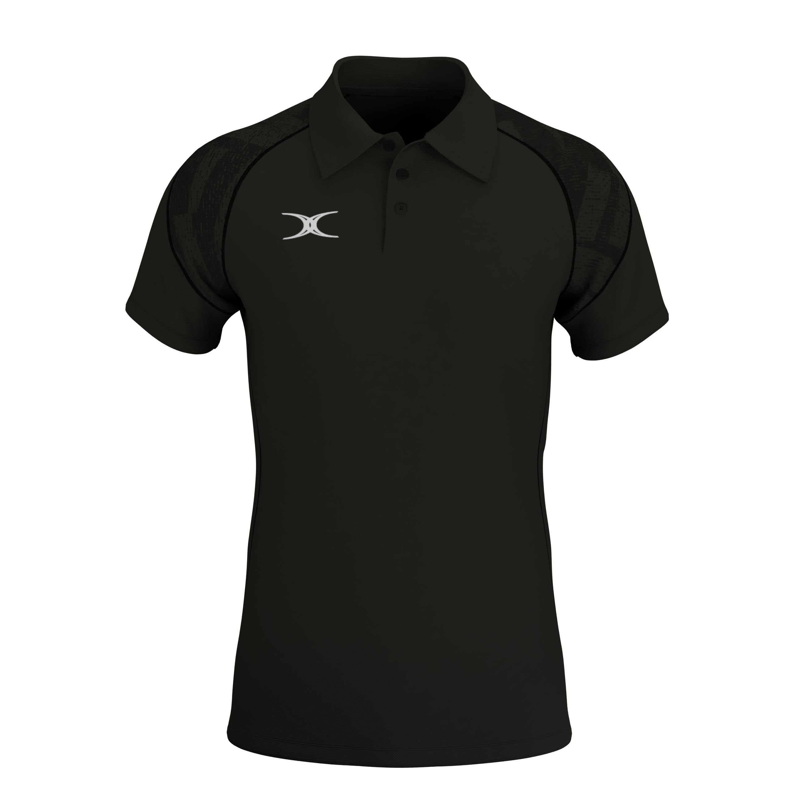 gilbert-rugby-gts-polo-manica-corta-uomo-nero-blu-navy image 2