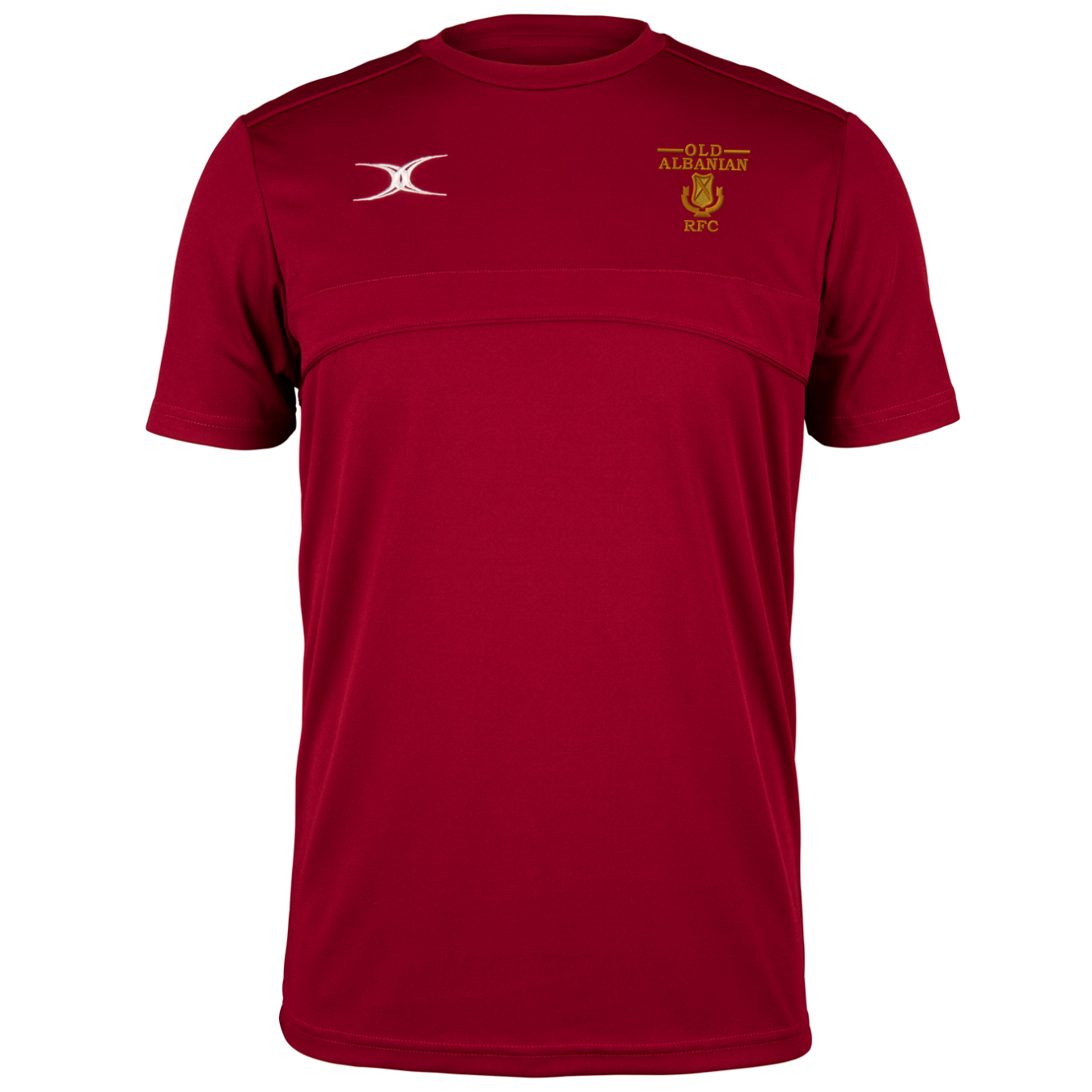 gilbert-rugby-old-albanians-rfc-photon-t-shirt-uomo-bordeaux image 1