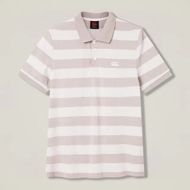 canterbury-yarn-stripe-polo-uomo-polo-grigia image 1