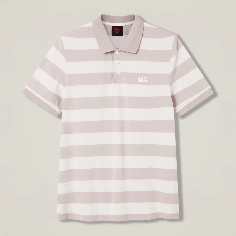 canterbury-yarn-stripe-polo-uomo-polo-grigia image 1