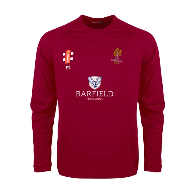 gray-nicolls-frensham-cc-junior-maglia-manica-lunga-matrix-v2-bordeaux image 1