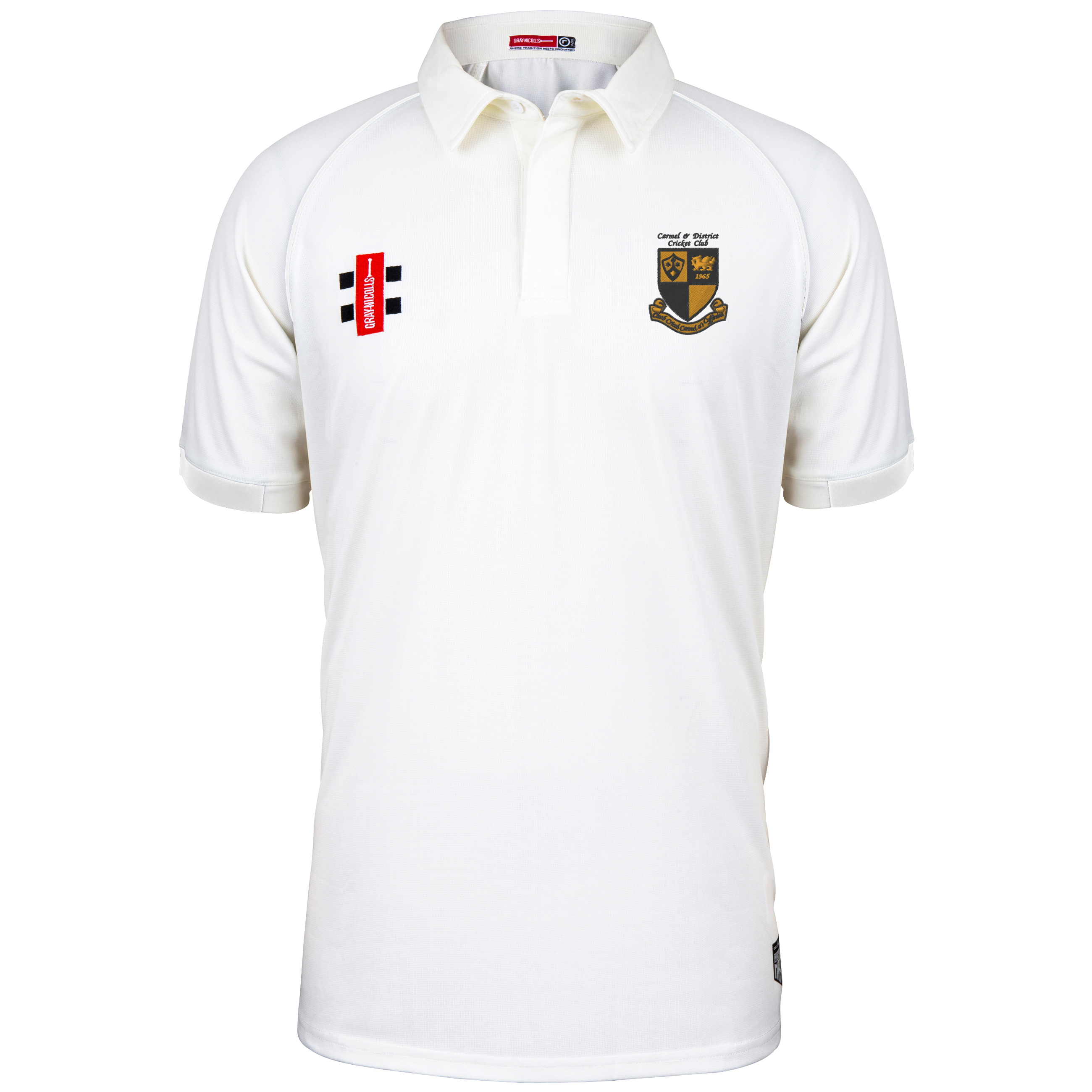 gray-nicolls-carmel-and-district-cc-matrix-v2-maglia-cricket-s-s-avorio image 1