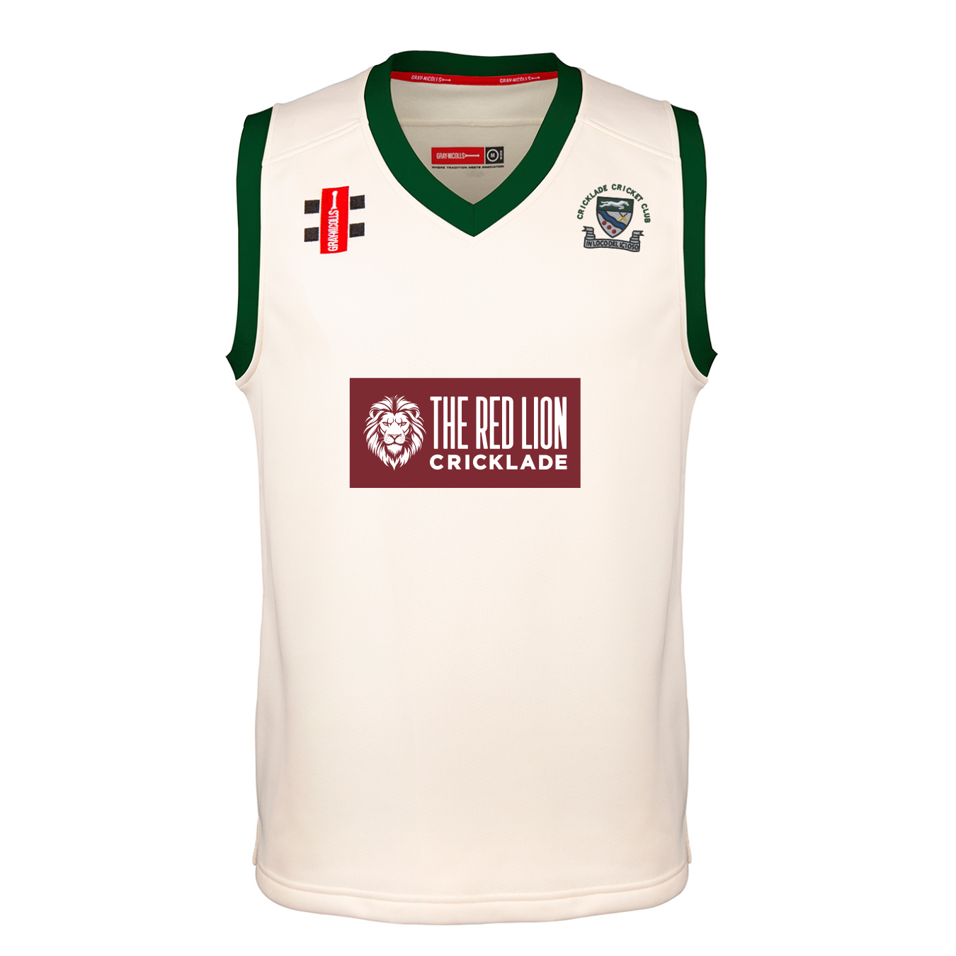 gray-nicolls-cricklade-cricket-club-junior-pro-performance-slipover-match-avorio image 1