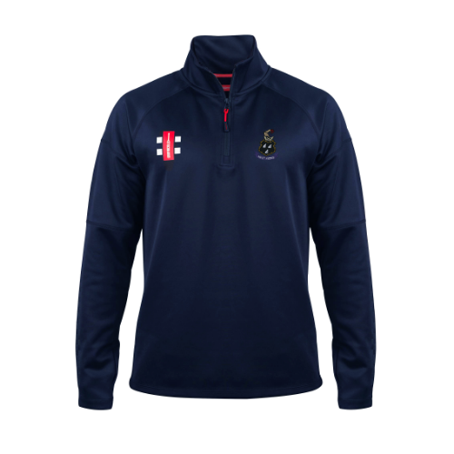 gray-nicolls-kings-heath-pro-thermo-fleece-junior-navy-pile-cricket-1-4-zip image 1
