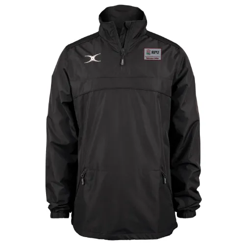 gilbert-rugby-rfu-referees-union-senior-giacca-photon-1-4-zip-nera-uomo image 1
