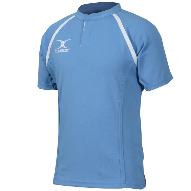 gilbert-rugby-xact-maglia-gara-junior-nera-plain-match-shirt image 1