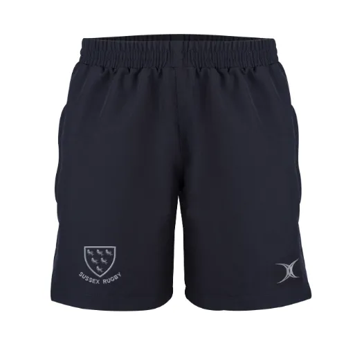 gilbert-rugby-evo-pantaloncini-sussex-rfu-adulto-blu-navy-scuro image 1