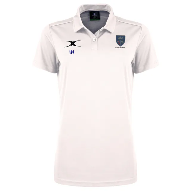 gilbert-rugby-havant-rfc-donna-polo-photon-ii-a-maniche-corte-bianca image 1
