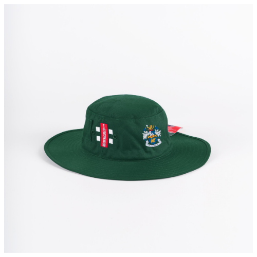 gray-nicolls-kirkham-wesham-cricket-club-senior-cappello-da-sole-verde image 1