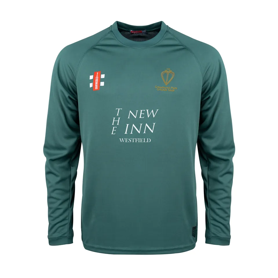 gray-nicolls-crowhurst-park-cc-matrix-v2-t-shirt-manica-lunga-donna-verde image 1