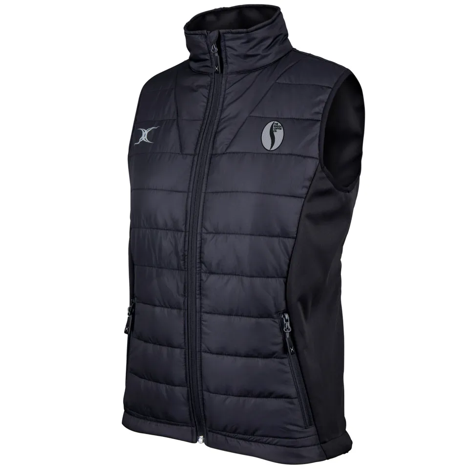gilbert-rugby-rugga-coffee-donna-gilet-pro-bodywarmer-nero image 1