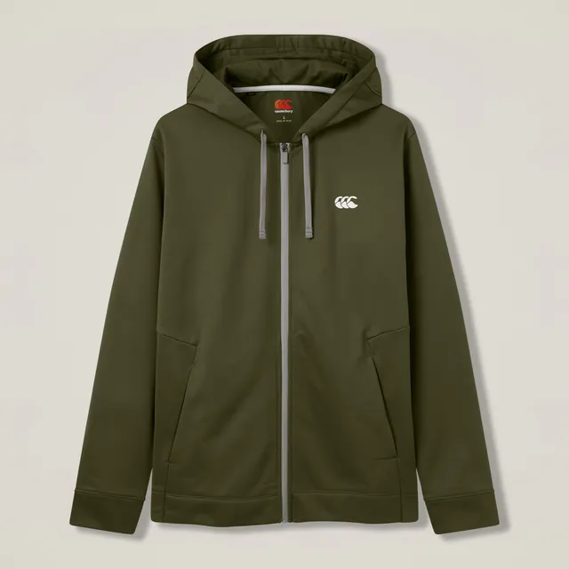 canterbury-tempo-felpa-full-zip-con-cappuccio-uomo-verde image 1