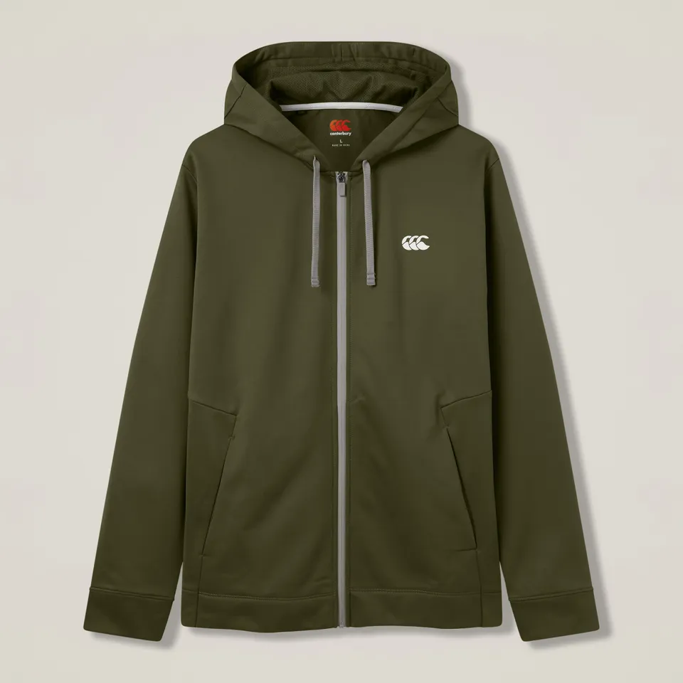 canterbury-tempo-felpa-full-zip-con-cappuccio-uomo-verde image 1