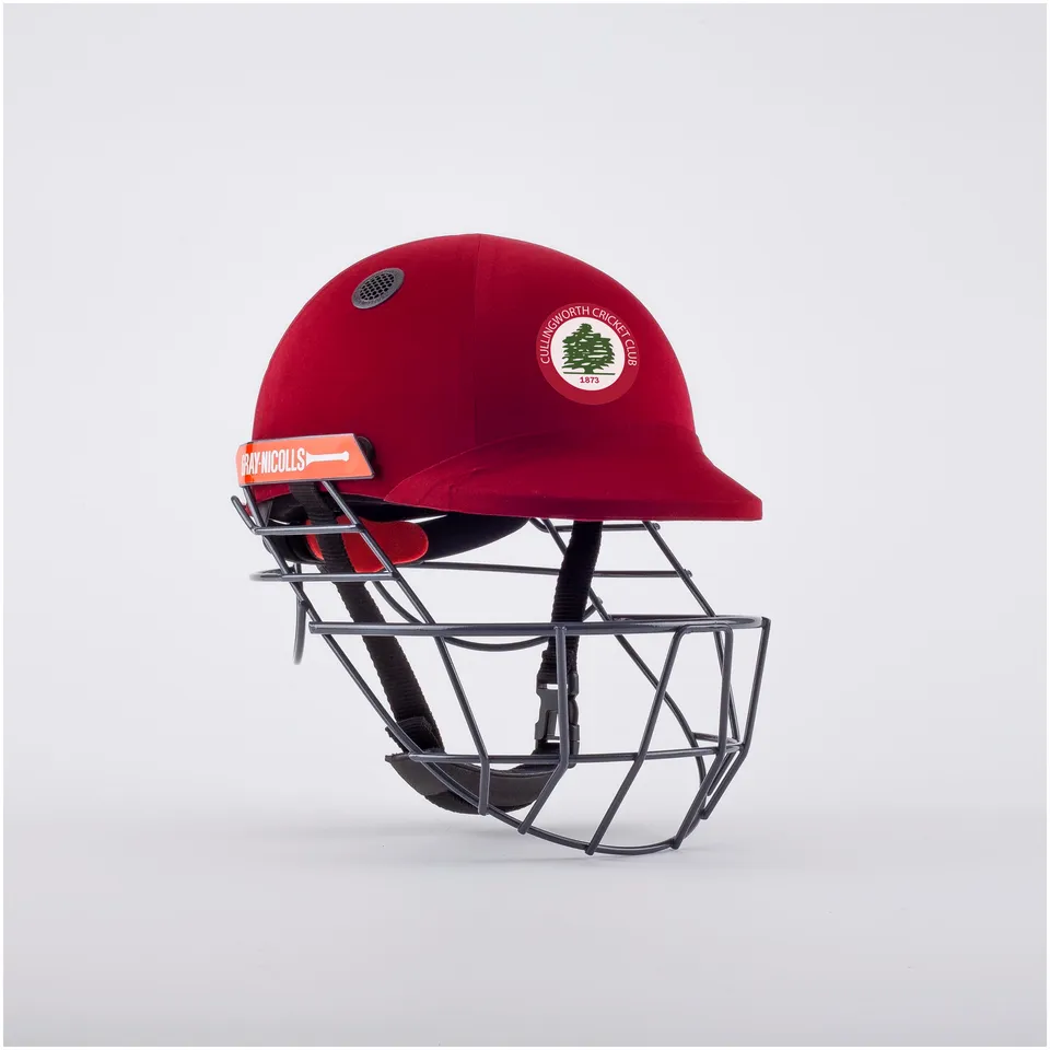 gray-nicolls-cullingworth-cc-atomic-360-helmet-maroon-junior-casco-cricket-bambi image 1
