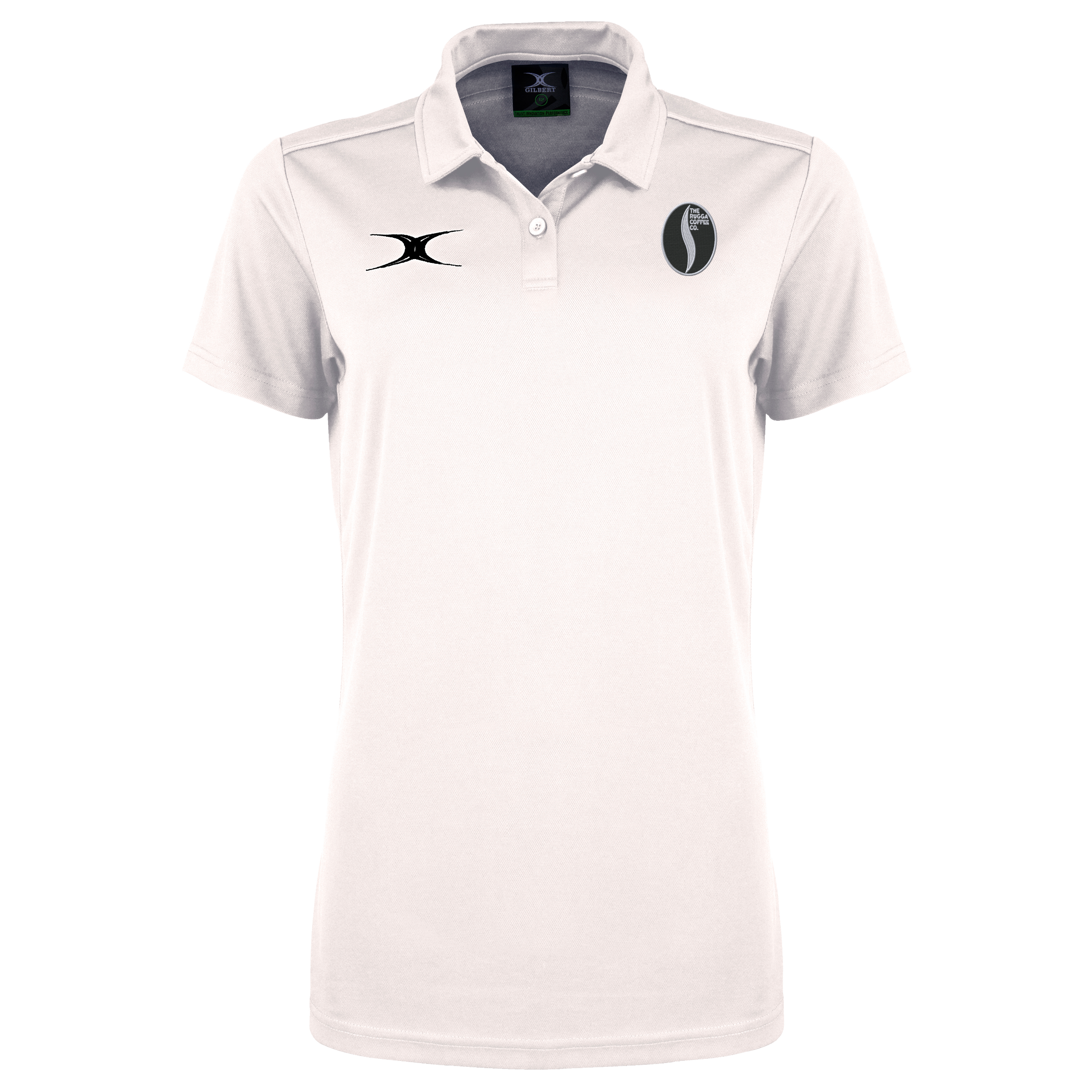 gilbert-rugby-rugga-coffee-photon-ii-polo-manica-corta-donna-bianca image 1