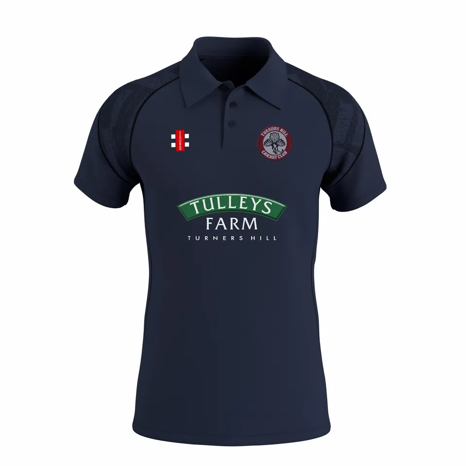 gray-nicolls-gts-polo-cricket-s-s-turners-hill-cc-senior-blu-navy image 1