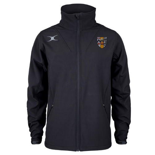 gilbert-rugby-pro-giacca-softshell-full-zip-uomo-brasenose-college-nera image 1