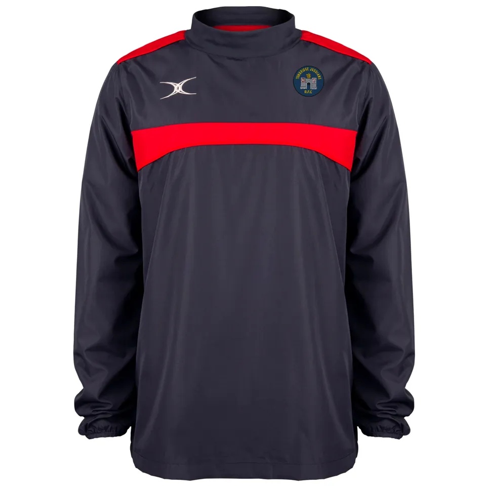 gilbert-rugby-tonbridge-juddians-rfc-junior-photon-giacca-warm-up-blu-navy-rosso image 1