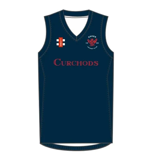 gray-nicolls-esher-cc-mercury-gilet-cricket-blu-navy-rosso-senior image 1
