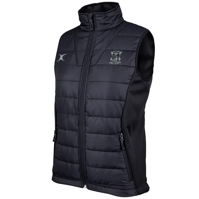 gilbert-rugby-lydney-rfc-pro-gilet-donna-nero-bodywarmer image 1